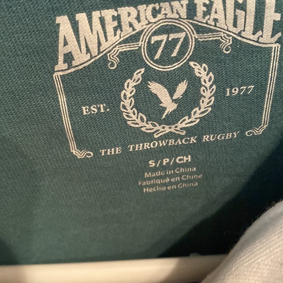 american eagle long sleeve cropped t shirt - Picture 2 of 3